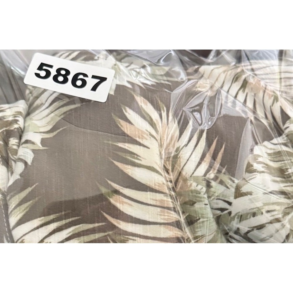 J. Jill Maxi Skirt Medium TALL Womens Brown Tropical Leaf Print Pull On Stretch - Picture 10 of 10